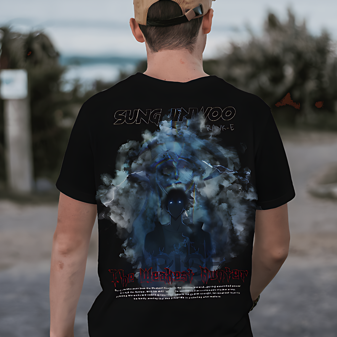 E Rank Hunter - Solo Leveling Oversized Tee