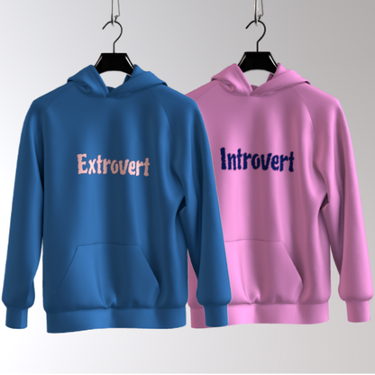 Introvert - Extrovert Couple Hoodie