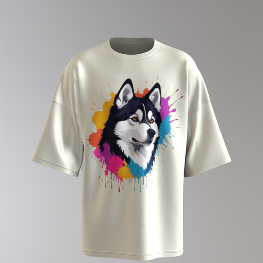 Artistic Howl – Husky Graphic T-Shirt